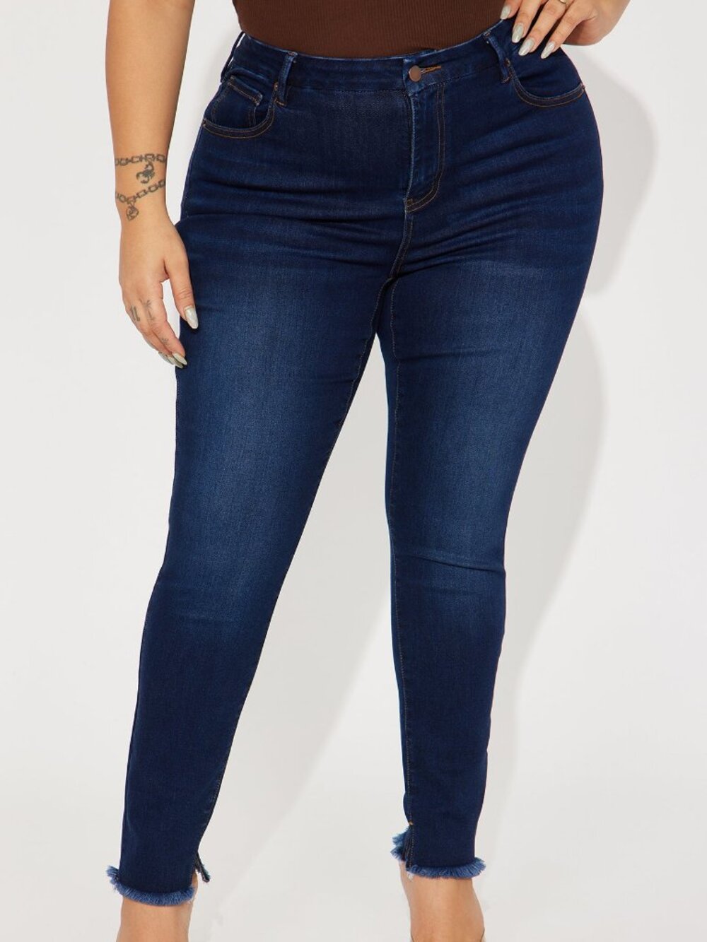Fashion Nova Dark Wash Skinny Jeans